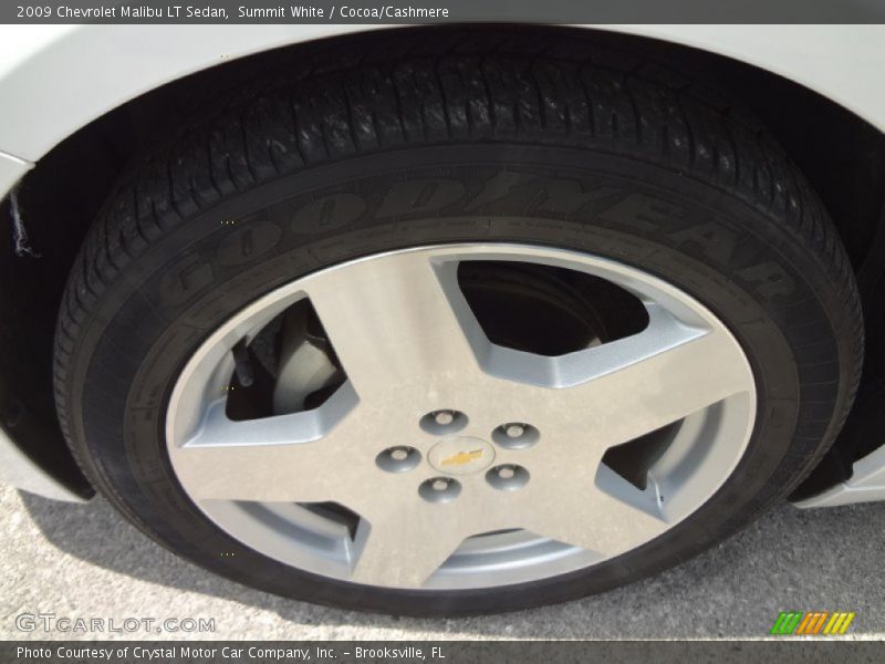 Summit White / Cocoa/Cashmere 2009 Chevrolet Malibu LT Sedan