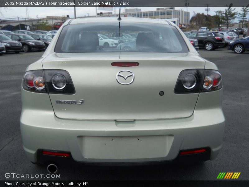 Golden Sand Metallic / Black 2009 Mazda MAZDA3 i Touring Sedan