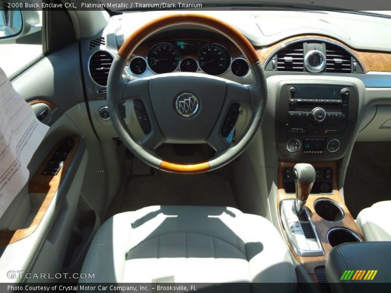 Platinum Metallic / Titanium/Dark Titanium 2008 Buick Enclave CXL