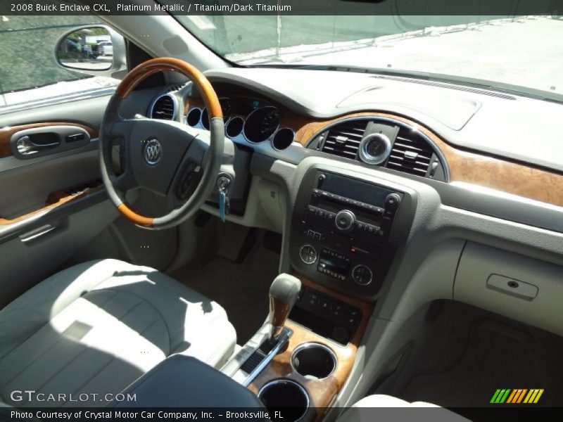 Platinum Metallic / Titanium/Dark Titanium 2008 Buick Enclave CXL