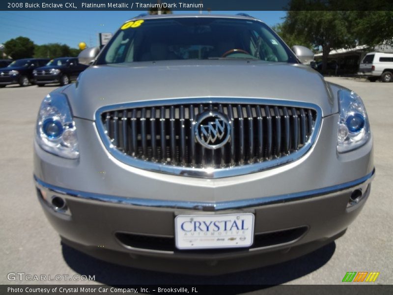 Platinum Metallic / Titanium/Dark Titanium 2008 Buick Enclave CXL