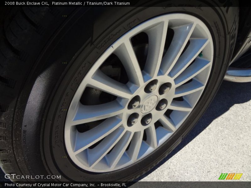 Platinum Metallic / Titanium/Dark Titanium 2008 Buick Enclave CXL