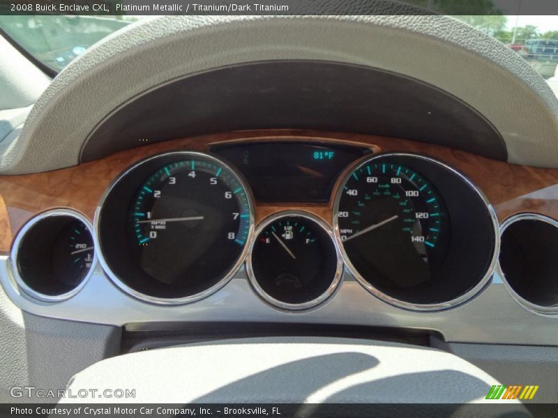 Platinum Metallic / Titanium/Dark Titanium 2008 Buick Enclave CXL
