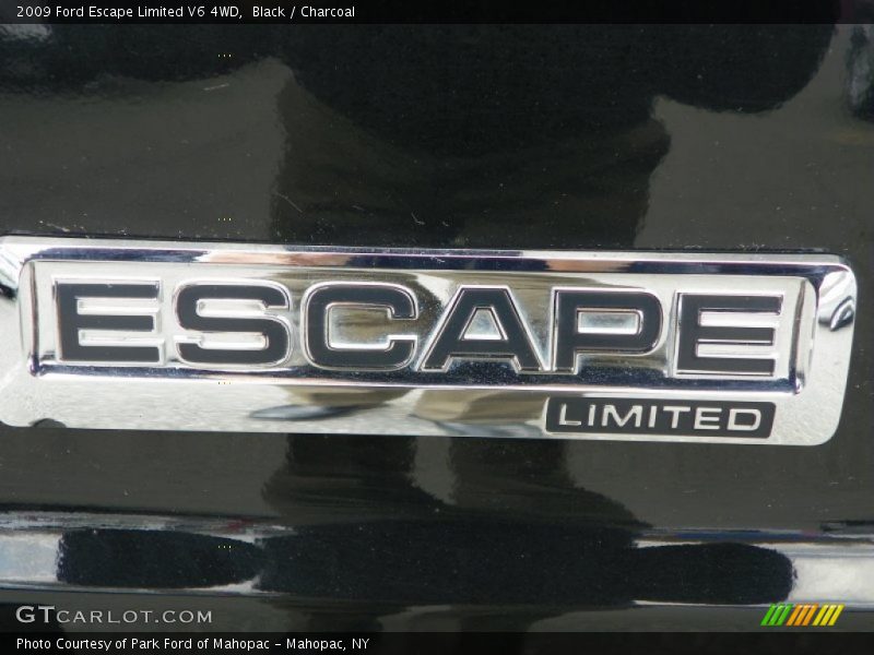 Black / Charcoal 2009 Ford Escape Limited V6 4WD