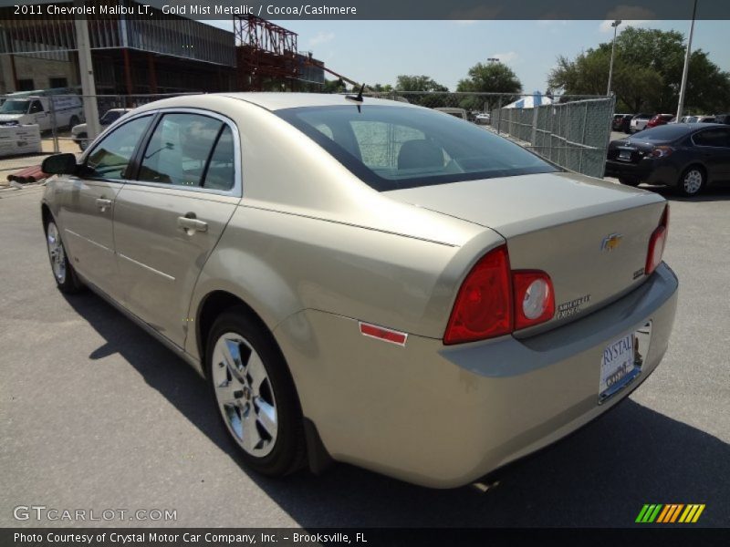 Gold Mist Metallic / Cocoa/Cashmere 2011 Chevrolet Malibu LT
