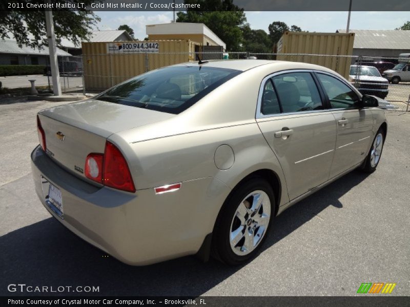Gold Mist Metallic / Cocoa/Cashmere 2011 Chevrolet Malibu LT