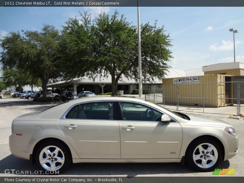 Gold Mist Metallic / Cocoa/Cashmere 2011 Chevrolet Malibu LT