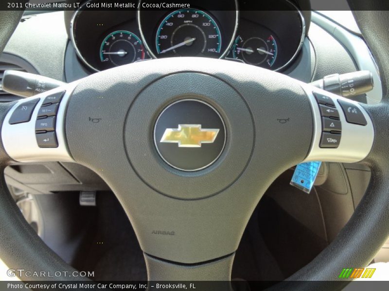 Gold Mist Metallic / Cocoa/Cashmere 2011 Chevrolet Malibu LT