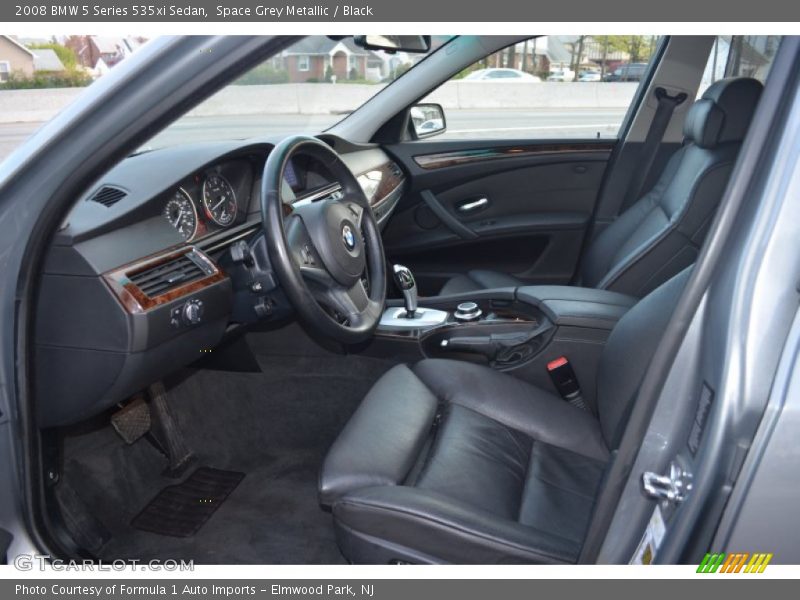 Space Grey Metallic / Black 2008 BMW 5 Series 535xi Sedan