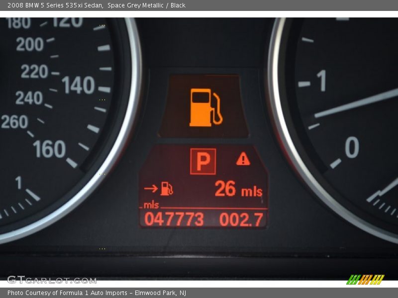 Space Grey Metallic / Black 2008 BMW 5 Series 535xi Sedan