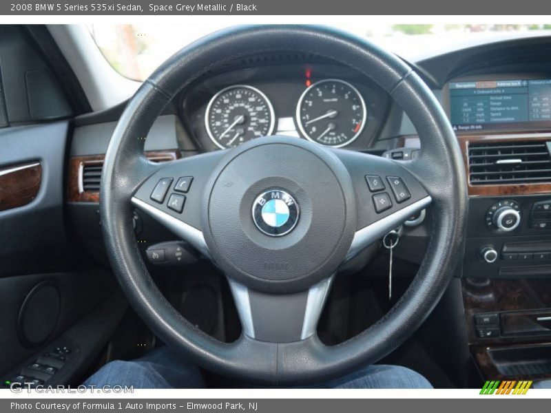 Space Grey Metallic / Black 2008 BMW 5 Series 535xi Sedan