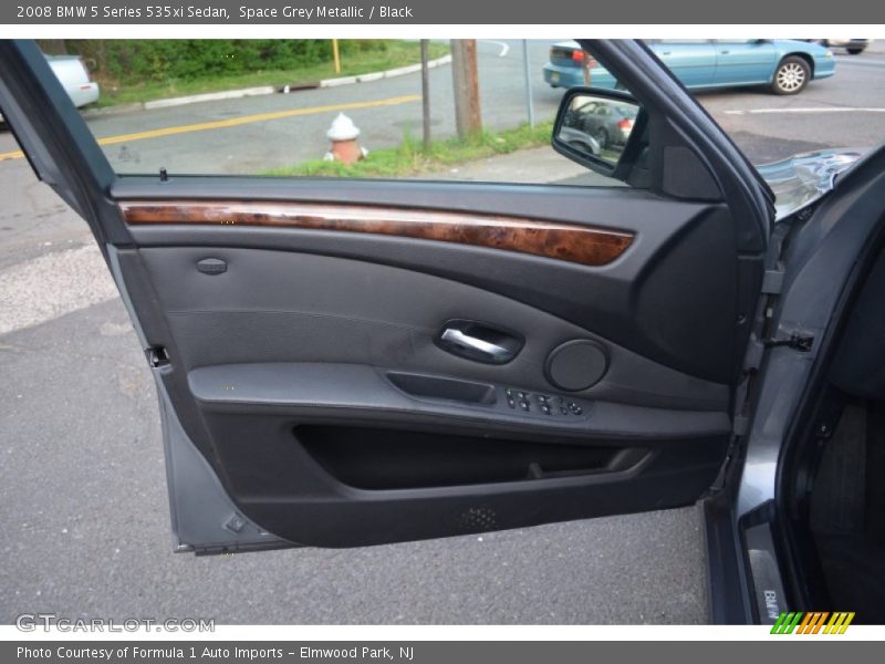 Space Grey Metallic / Black 2008 BMW 5 Series 535xi Sedan