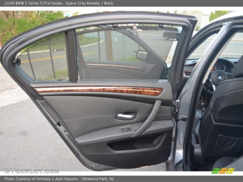 Space Grey Metallic / Black 2008 BMW 5 Series 535xi Sedan