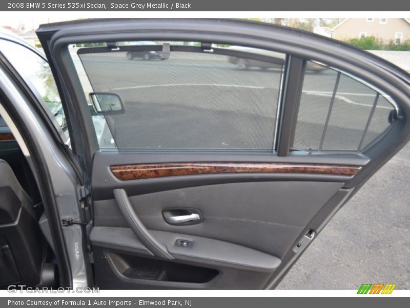 Space Grey Metallic / Black 2008 BMW 5 Series 535xi Sedan