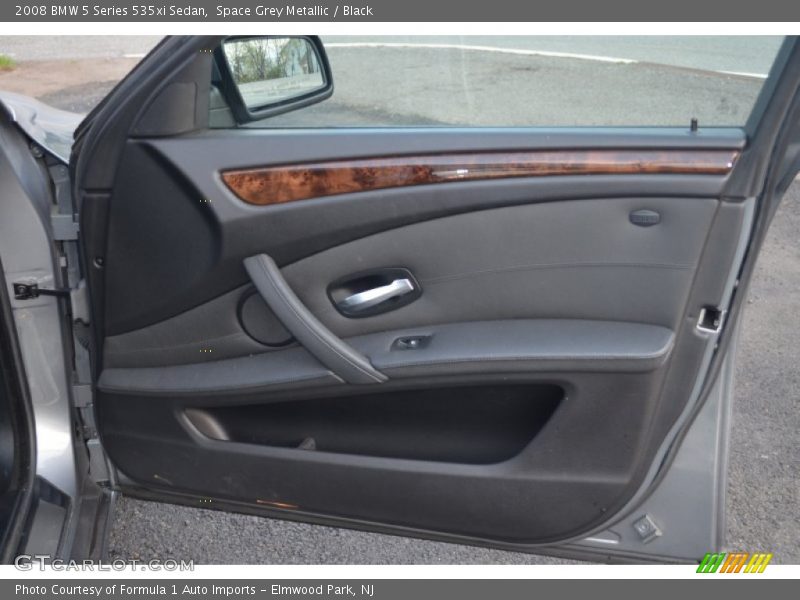 Space Grey Metallic / Black 2008 BMW 5 Series 535xi Sedan