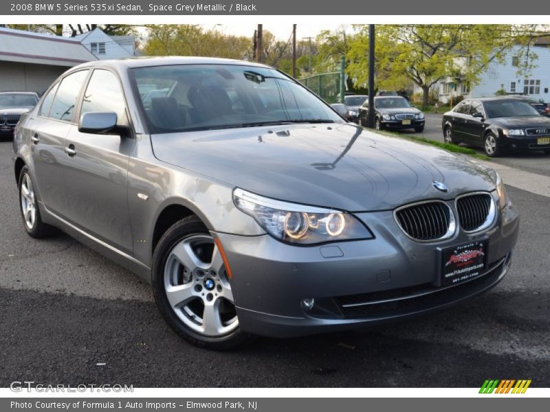 Space Grey Metallic / Black 2008 BMW 5 Series 535xi Sedan