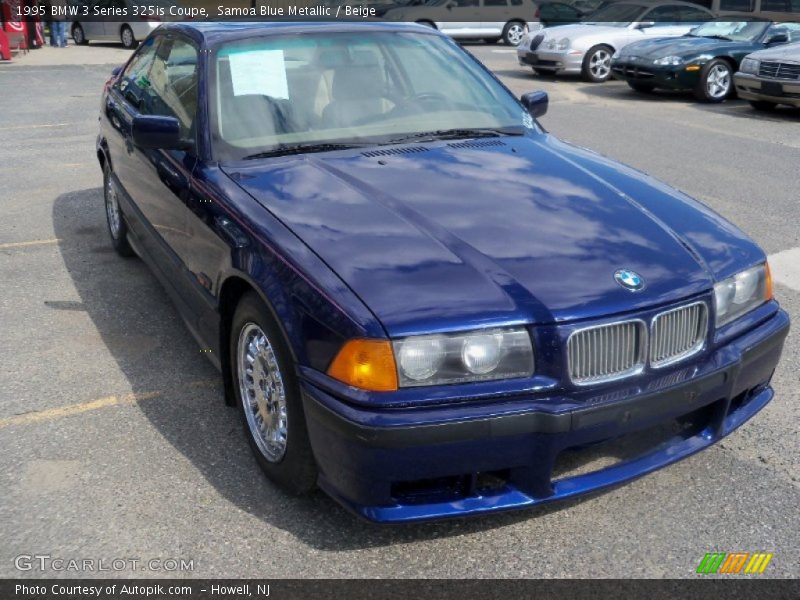 Samoa Blue Metallic / Beige 1995 BMW 3 Series 325is Coupe