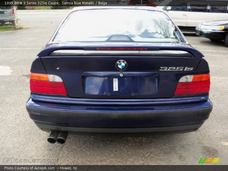 Samoa Blue Metallic / Beige 1995 BMW 3 Series 325is Coupe