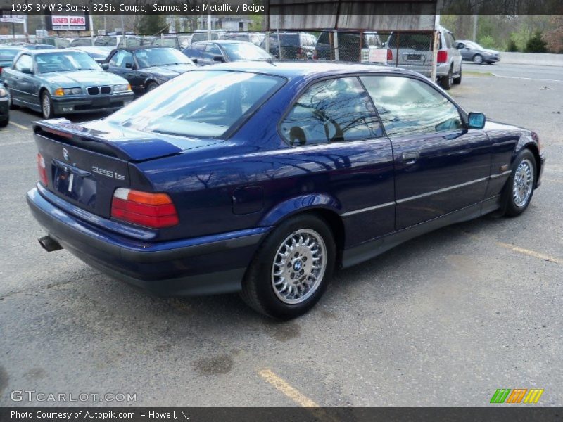 Samoa Blue Metallic / Beige 1995 BMW 3 Series 325is Coupe