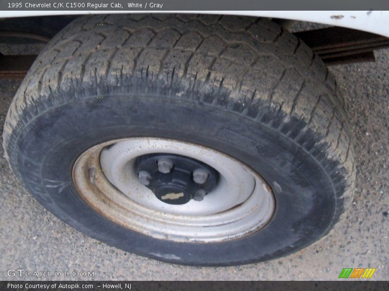 White / Gray 1995 Chevrolet C/K C1500 Regular Cab