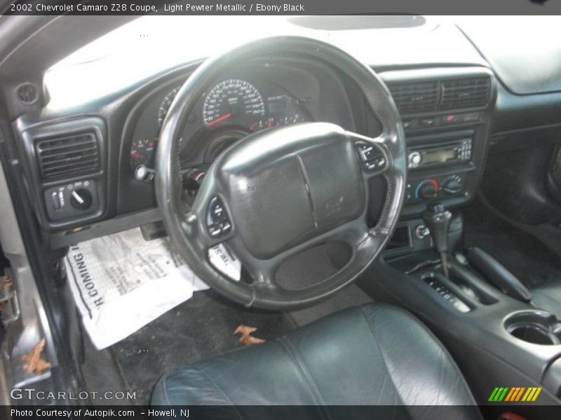 Light Pewter Metallic / Ebony Black 2002 Chevrolet Camaro Z28 Coupe