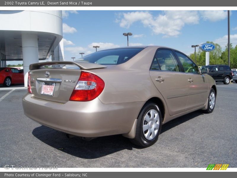 Desert Sand Mica / Taupe 2002 Toyota Camry LE
