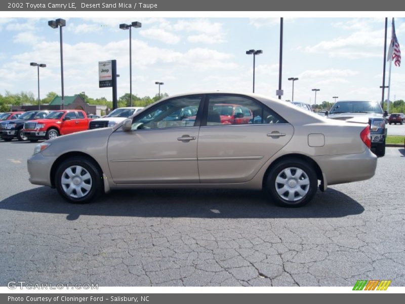 Desert Sand Mica / Taupe 2002 Toyota Camry LE