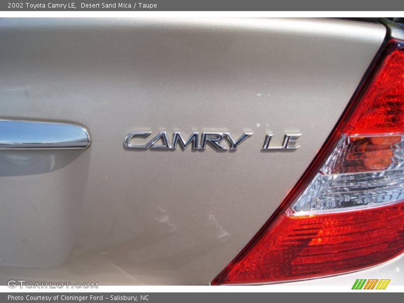 Desert Sand Mica / Taupe 2002 Toyota Camry LE