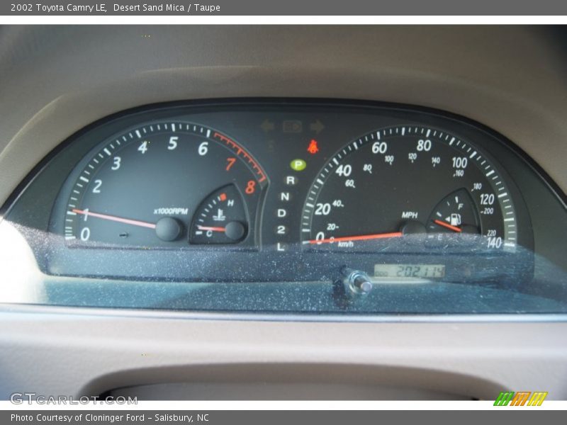 Desert Sand Mica / Taupe 2002 Toyota Camry LE
