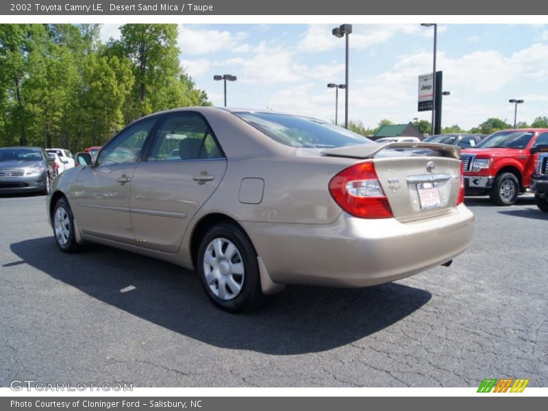 Desert Sand Mica / Taupe 2002 Toyota Camry LE