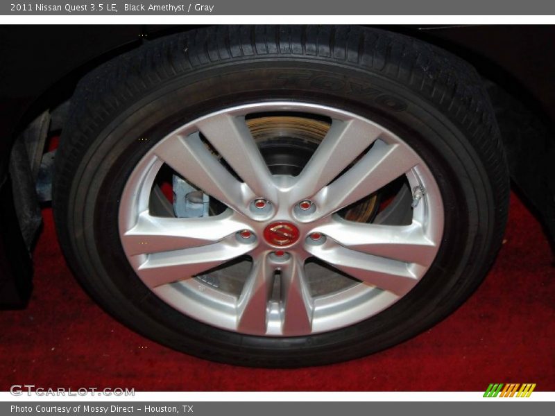 Black Amethyst / Gray 2011 Nissan Quest 3.5 LE