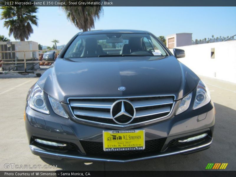 Steel Grey Metallic / Black 2012 Mercedes-Benz E 350 Coupe