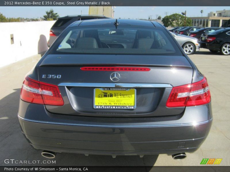 Steel Grey Metallic / Black 2012 Mercedes-Benz E 350 Coupe
