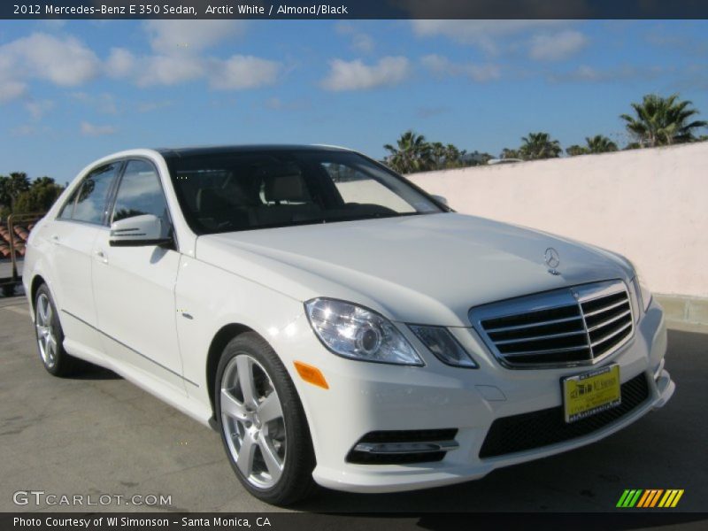 Arctic White / Almond/Black 2012 Mercedes-Benz E 350 Sedan