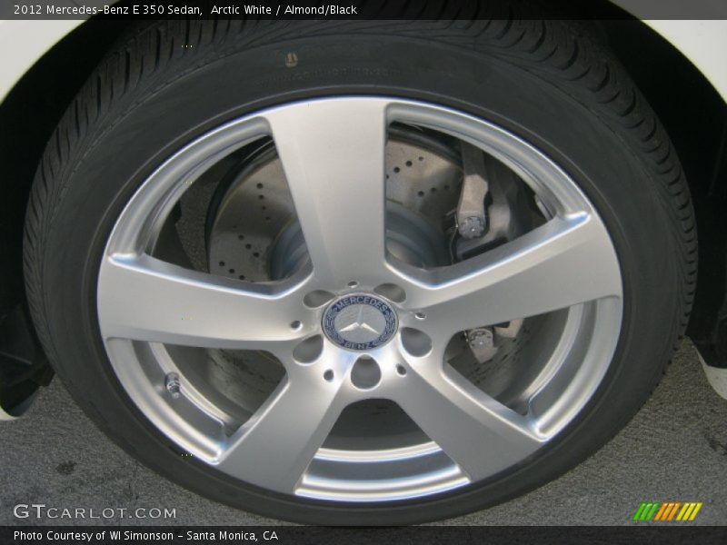 Arctic White / Almond/Black 2012 Mercedes-Benz E 350 Sedan