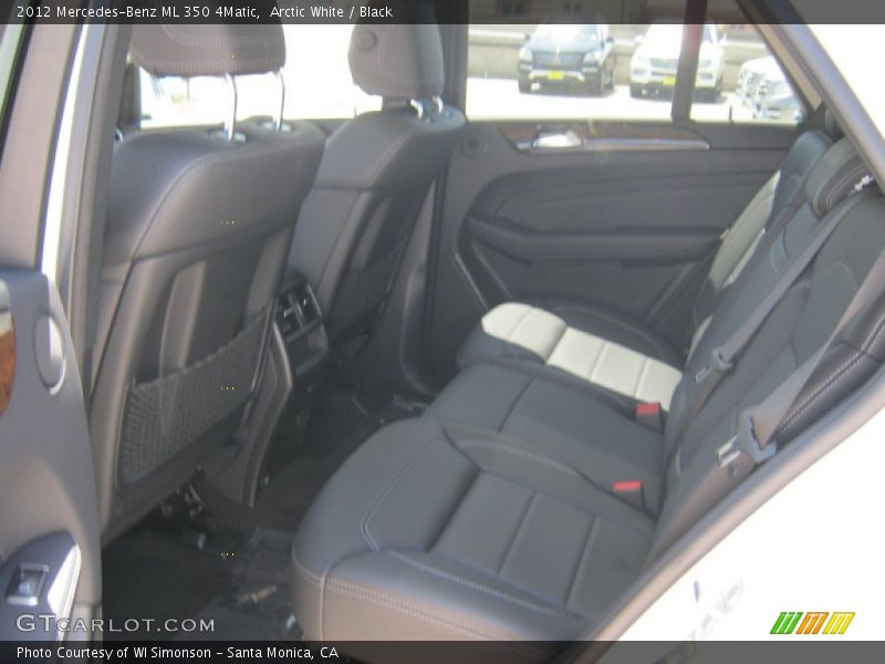Arctic White / Black 2012 Mercedes-Benz ML 350 4Matic