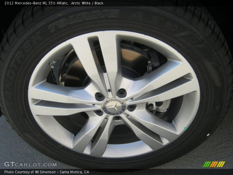 Arctic White / Black 2012 Mercedes-Benz ML 350 4Matic