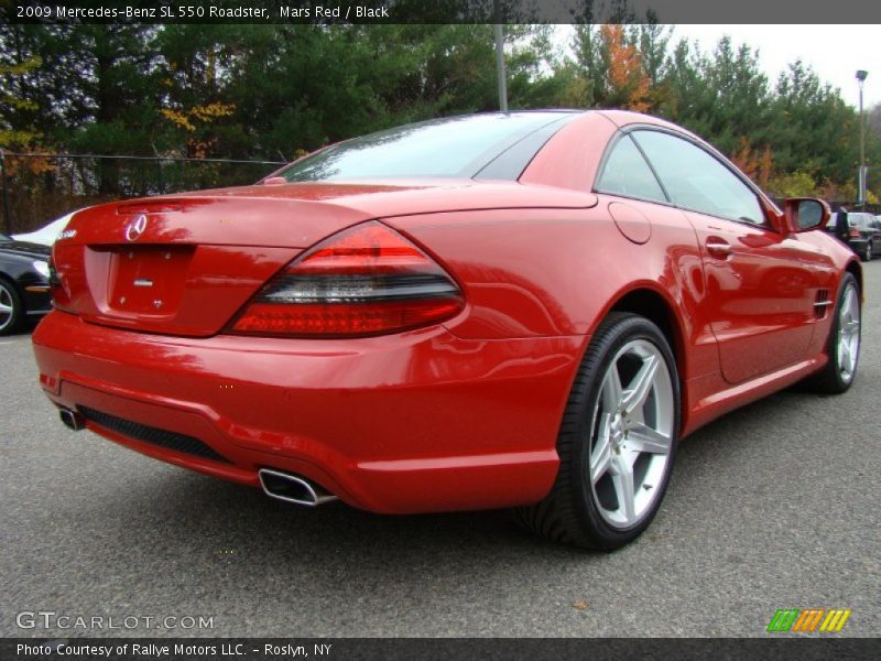 Mars Red / Black 2009 Mercedes-Benz SL 550 Roadster