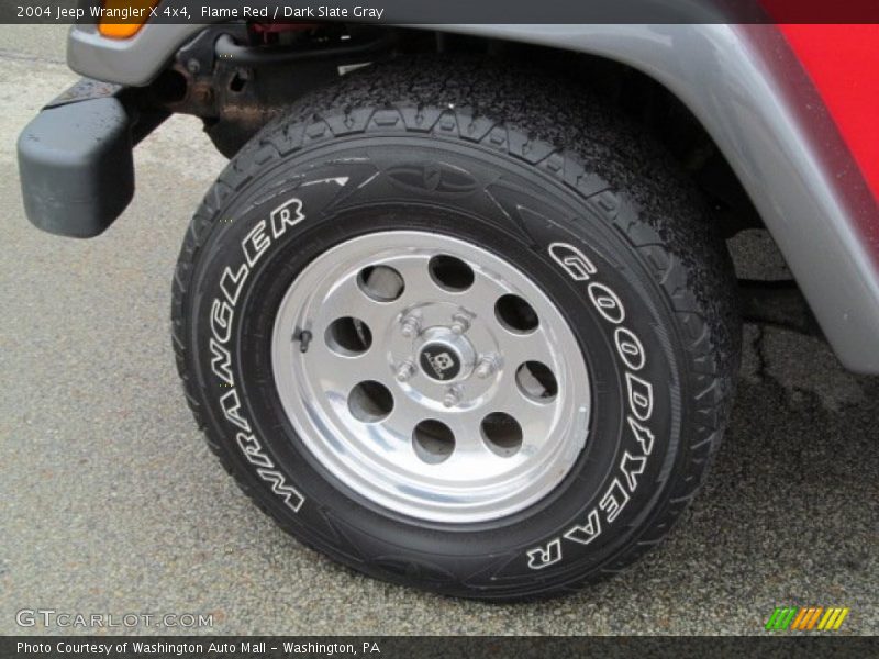 Flame Red / Dark Slate Gray 2004 Jeep Wrangler X 4x4