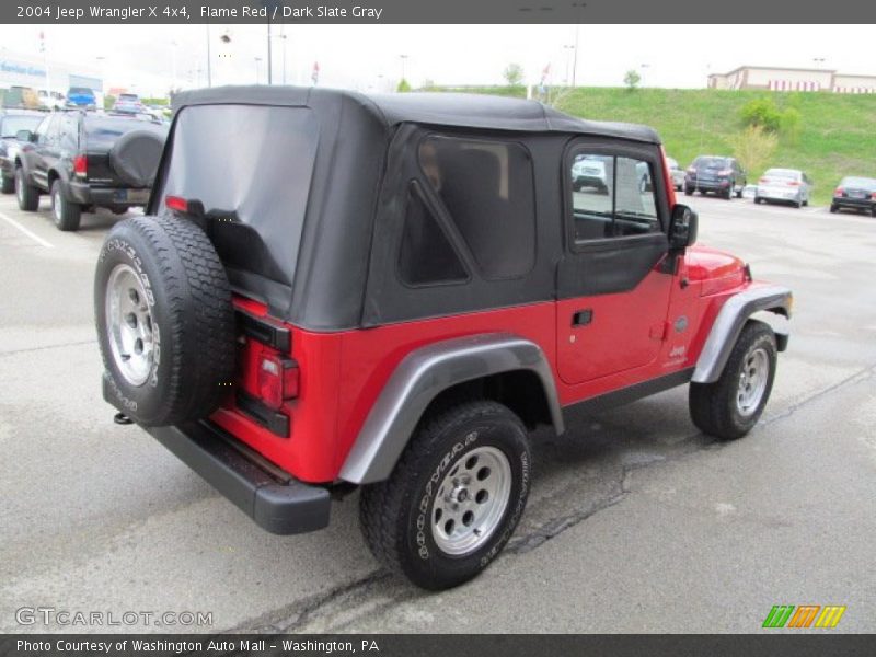 Flame Red / Dark Slate Gray 2004 Jeep Wrangler X 4x4