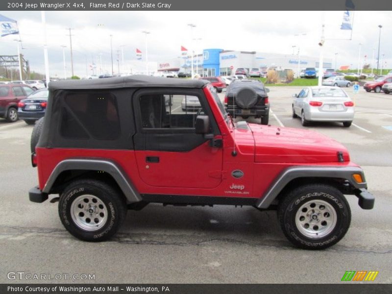 Flame Red / Dark Slate Gray 2004 Jeep Wrangler X 4x4