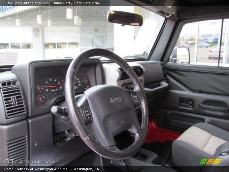 Flame Red / Dark Slate Gray 2004 Jeep Wrangler X 4x4