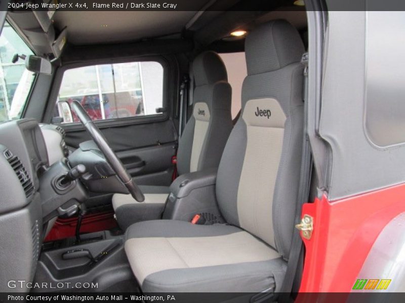 Flame Red / Dark Slate Gray 2004 Jeep Wrangler X 4x4