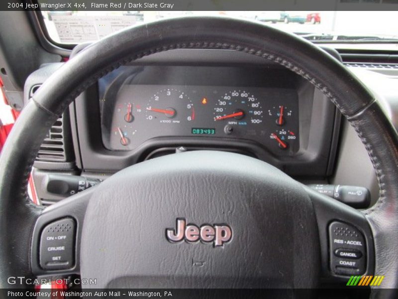 Flame Red / Dark Slate Gray 2004 Jeep Wrangler X 4x4