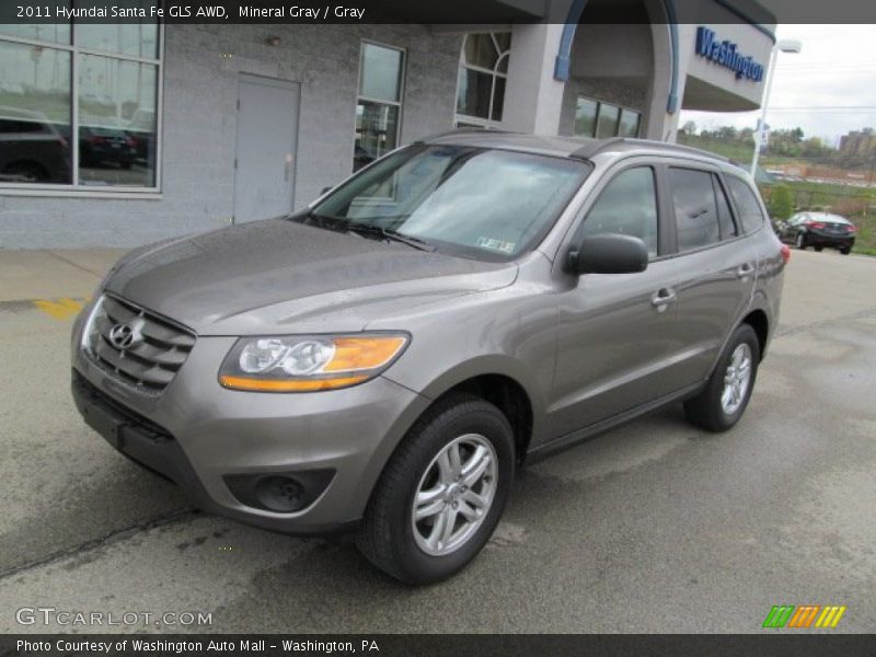 Mineral Gray / Gray 2011 Hyundai Santa Fe GLS AWD