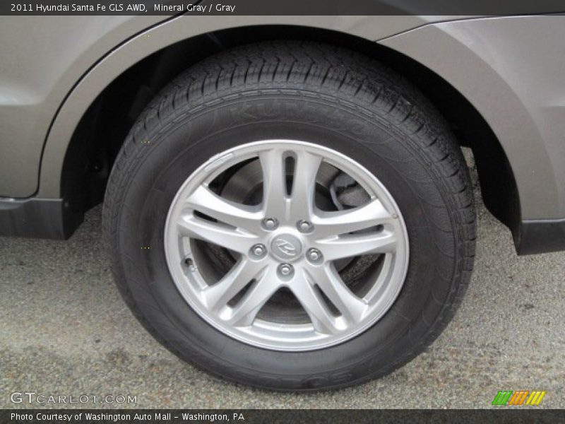 Mineral Gray / Gray 2011 Hyundai Santa Fe GLS AWD