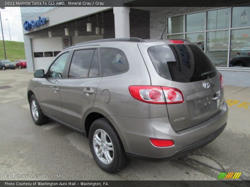 Mineral Gray / Gray 2011 Hyundai Santa Fe GLS AWD