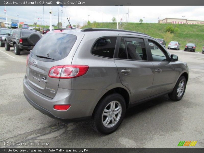 Mineral Gray / Gray 2011 Hyundai Santa Fe GLS AWD