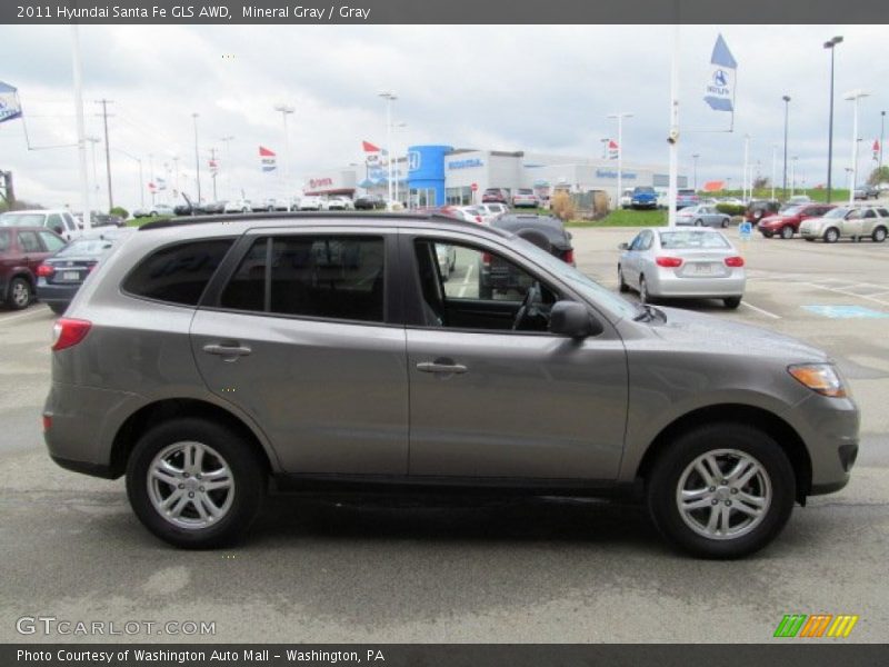 Mineral Gray / Gray 2011 Hyundai Santa Fe GLS AWD