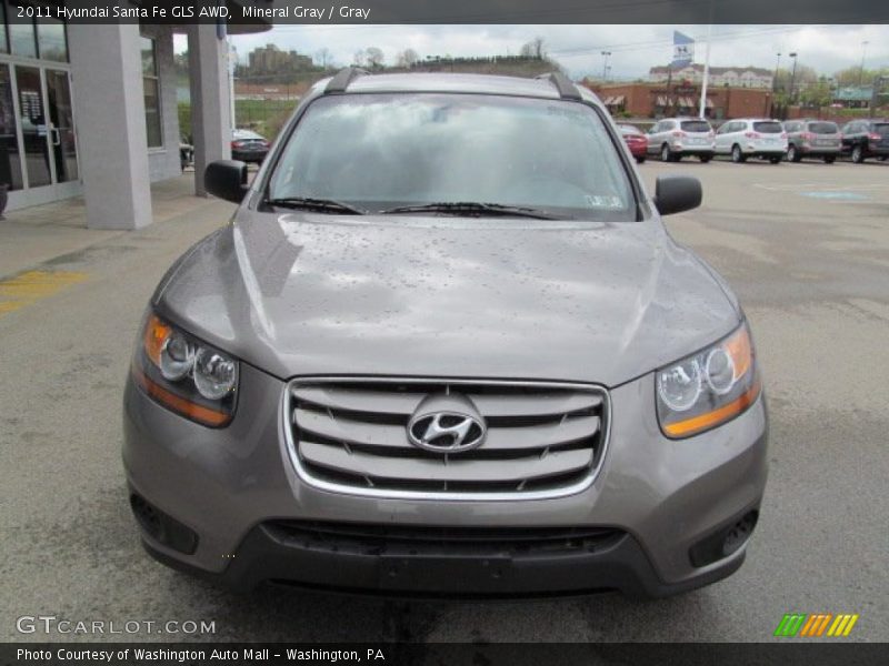 Mineral Gray / Gray 2011 Hyundai Santa Fe GLS AWD